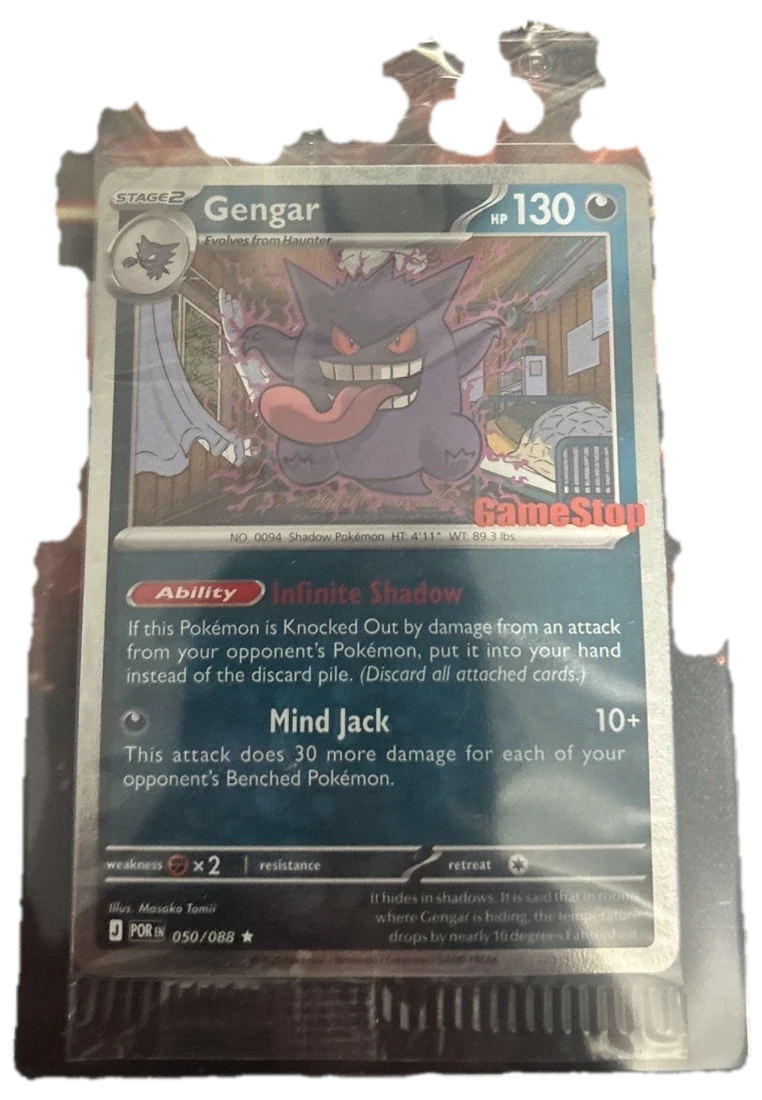 Pokemon Go Gengar 050088 Promo Sealed Promo Card