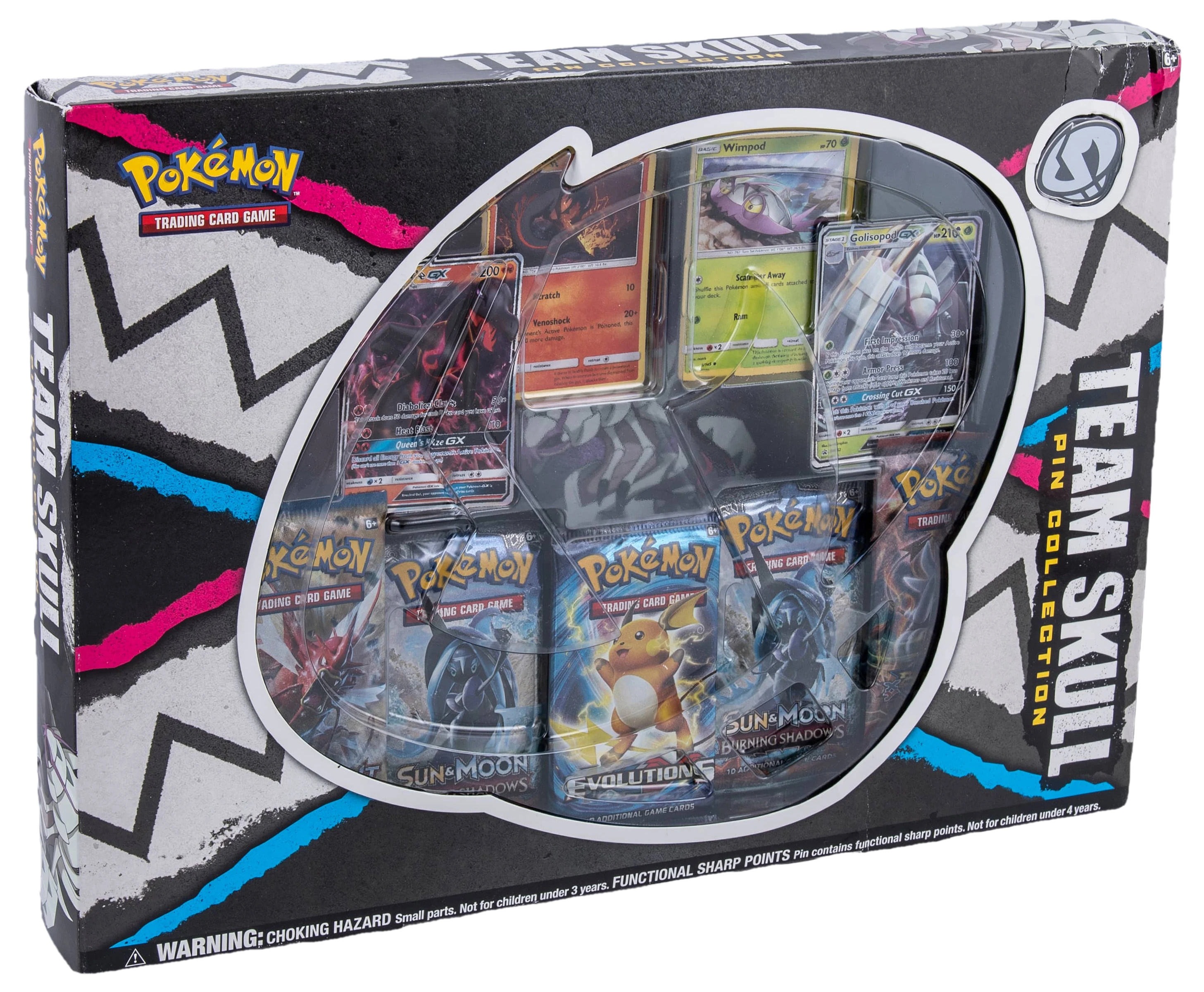 Burning Shadows Team Skull Pin Collection Collection Box
