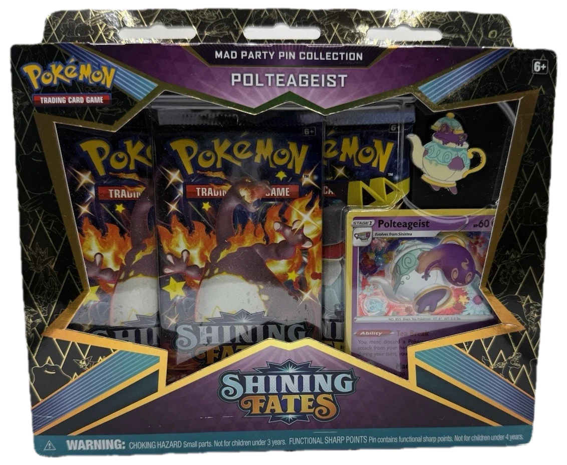Shining Fates Mad Party Pin Collection Polteageist Collection Box