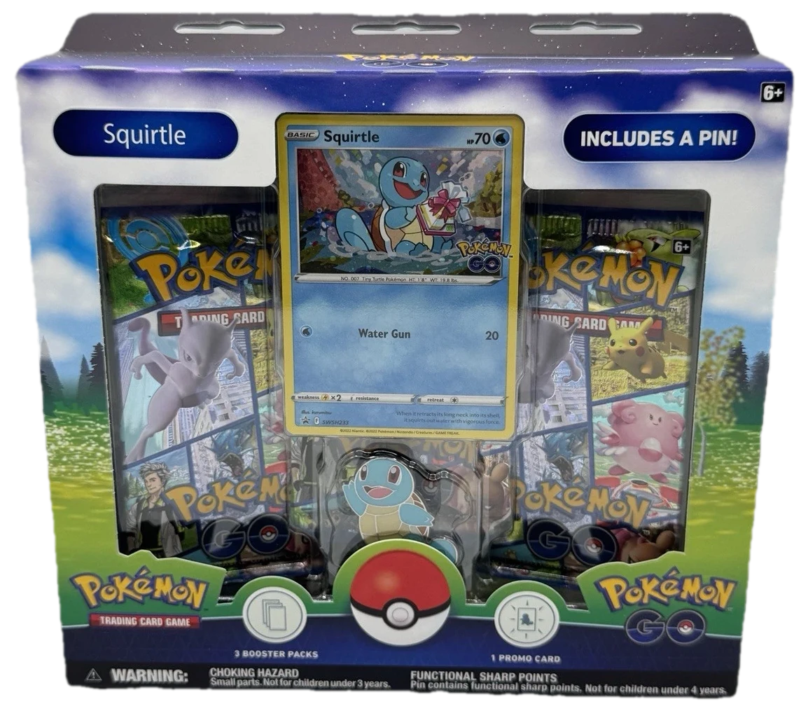 Pokemon Go Go Squirtle Pin Collection Collection Box