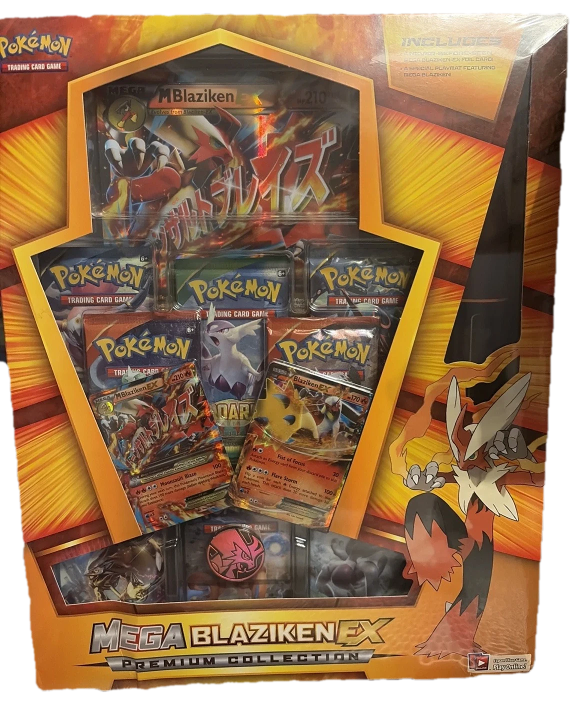 Xy Roaring Skies Mega Blaziken Premium Collection Collection Box