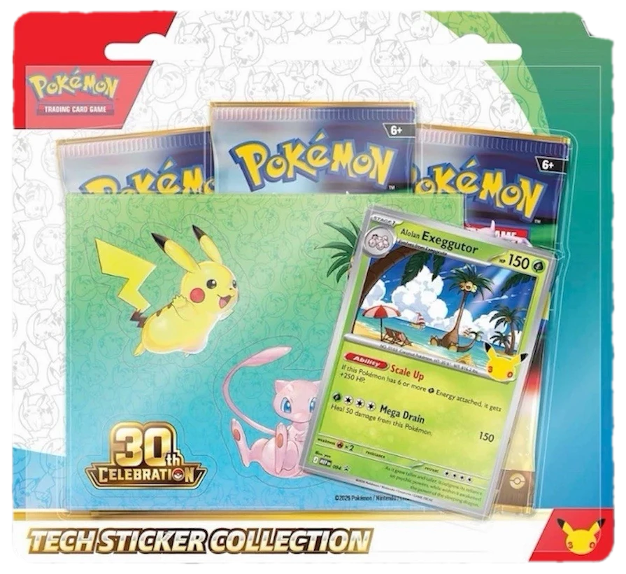 30th Celebration Tech Sticker Blister Multipack
