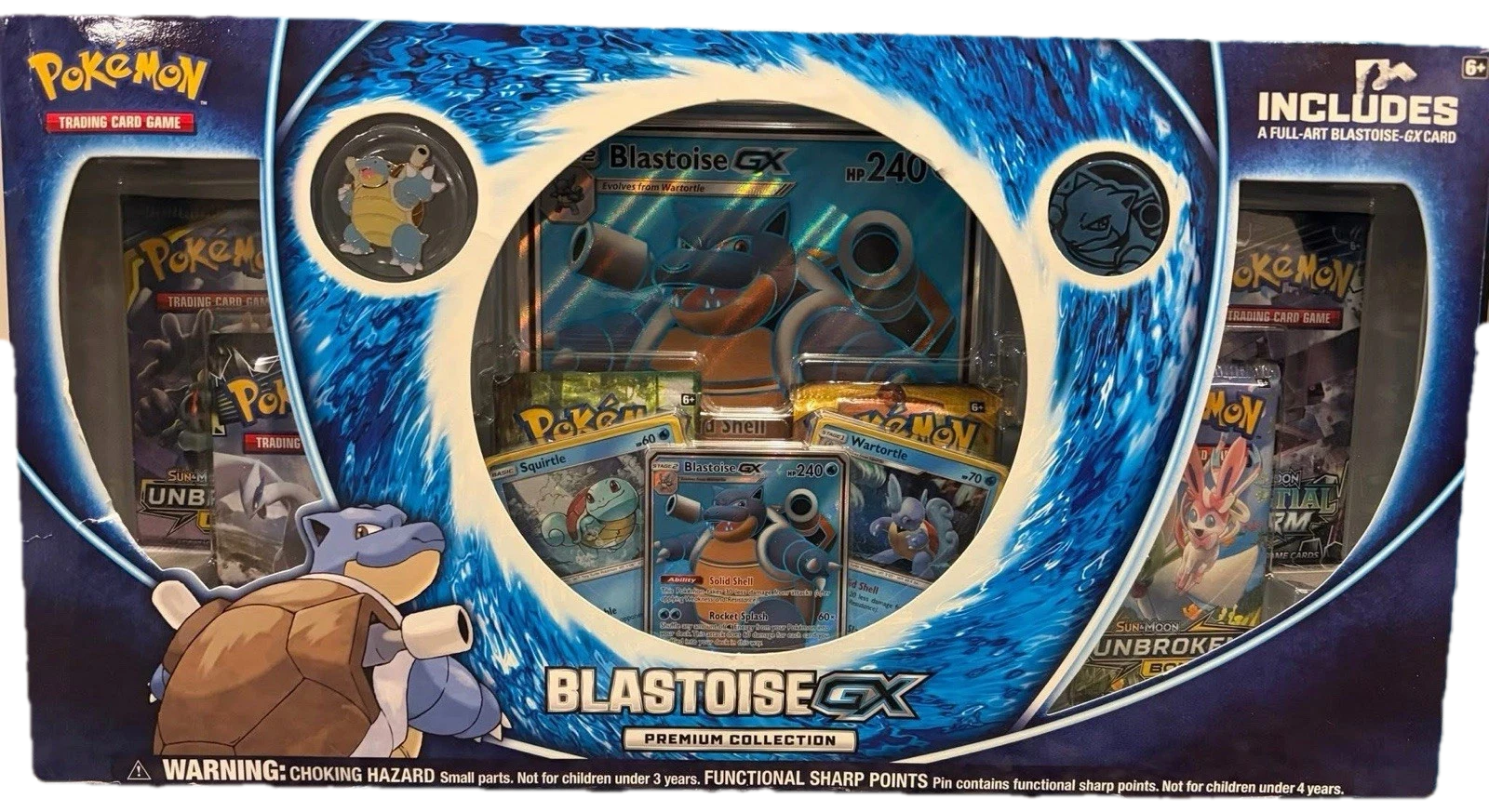 Unbroken Bonds Blastoise Premium Collection Collection Box