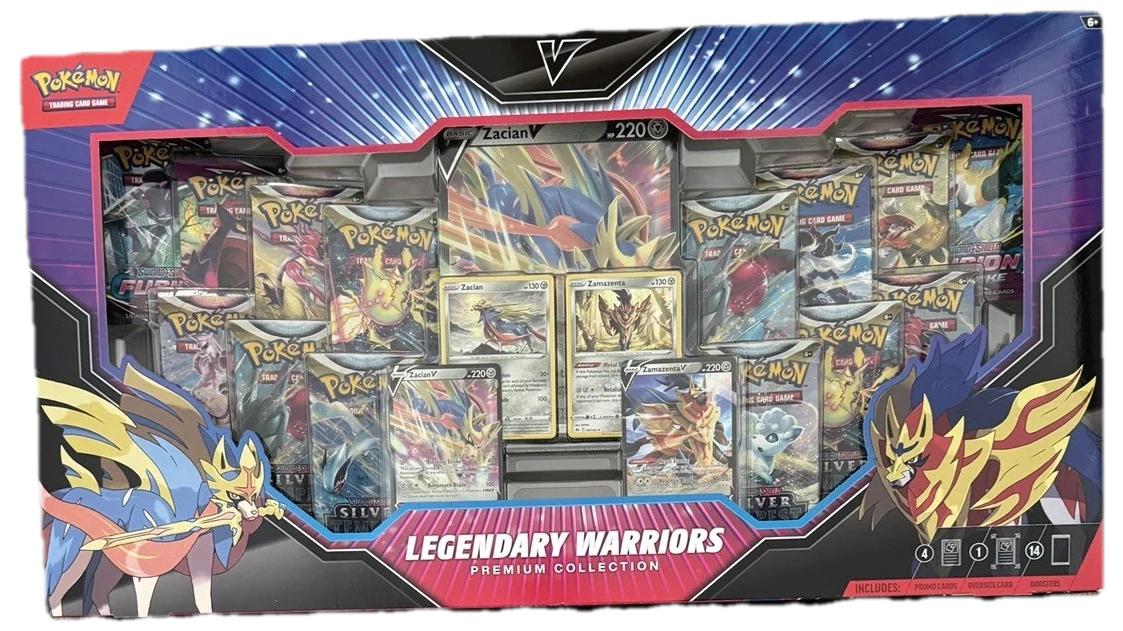 Sword And Shield Legendary Warriors Premium Collection Collection Box