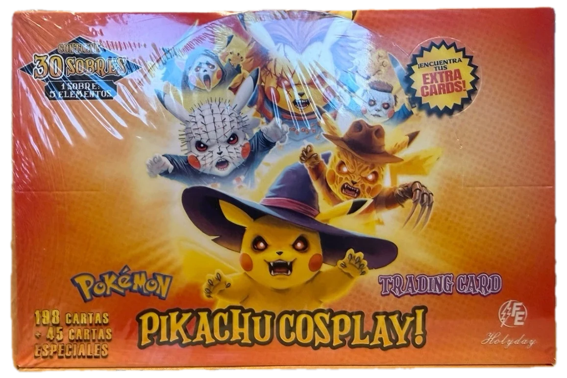 Pikachu Cosplay Horror Custom Fan Art Tcg Card Booster Box