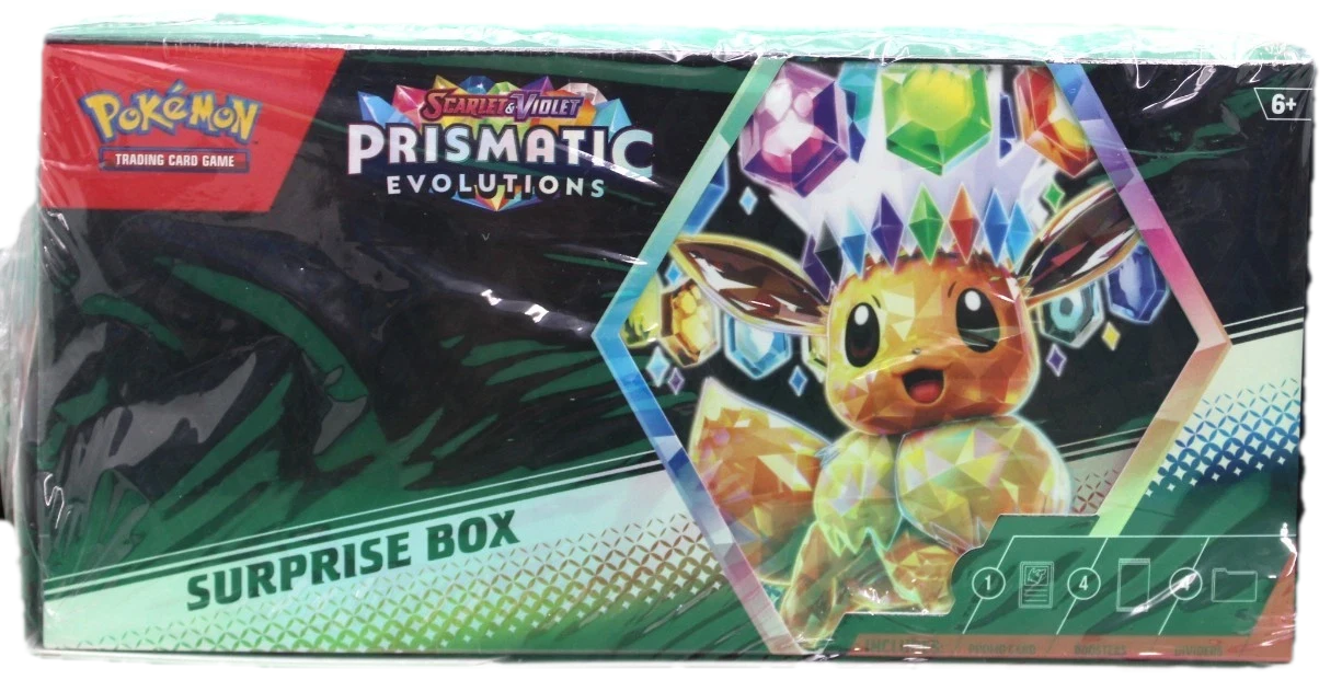Prismatic Evolutions Surprise Box And Booster Bundle Combo Collection Box
