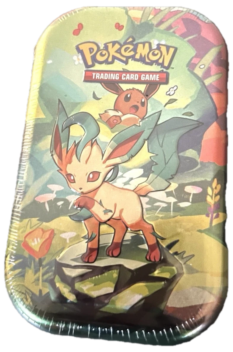 Prismatic Evolutions Leafeon Mini Tin Tin